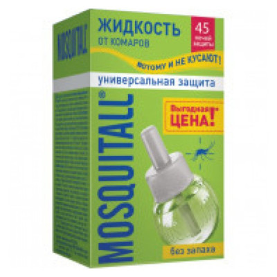 MOSQUITALL Жидкость 45ночей "Универсальная защита" от комаров/уп12