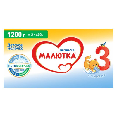 МАЛЮТКА - 3 м/с с12м 1200г(new)/уп6