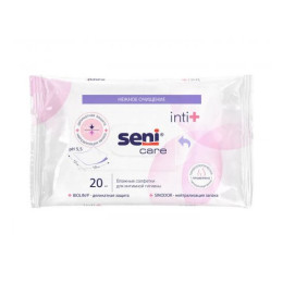 СЕНИ CARE Салфетки влажные для интимной гигиены Inti+ 20 шт/уп28
