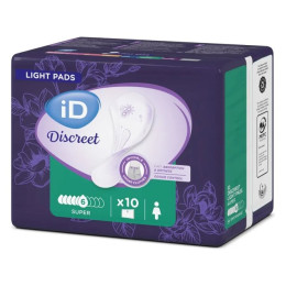 Урологич. прокладки ID Light DISCREET Super 10шт/уп12