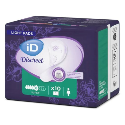 Урологич. прокладки ID Light DISCREET Super 10шт/уп12