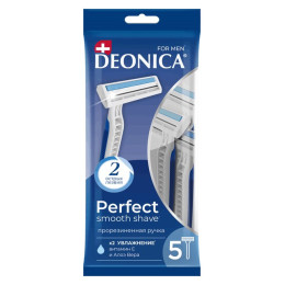 Deonica Бритва д/мужч. однораз. 2 лезвия 5шт/уп10 3668