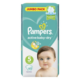 Подгузники Pampers Active baby-dry 5 11-16кг 60шт/уп3