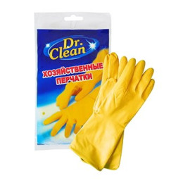 "Др. Клин" Хозяйственные резиновые перчатки - Размер L 1 пара/уп240