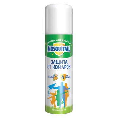 MOSQUITALL Аэрозоль "Защита для взрослых" от комаров 150 мл/уп12