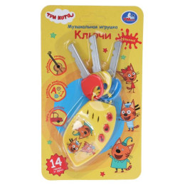Музыкальные ключи Три Кота 14 песен и фраз.блист.бат Умка в кор.4*108шт