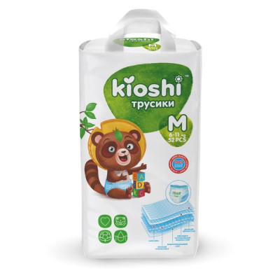 Трусики Kioshi  6-11кг M 52шт/уп4