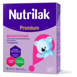 НУТРИЛАК - Premium Безлактозный м/с 350г /уп12