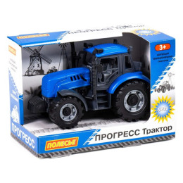 ПОЛЕСЬЕ Трактор "Прогресс" инерционный (синий) (в коробке) 91215