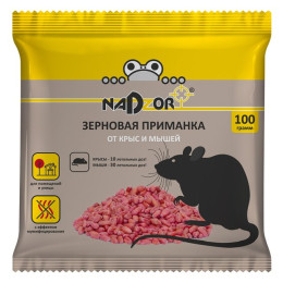 Зерновая приманка от мышей и крыс, 100г Nadzor/уп50
