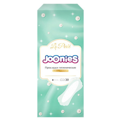 JOONIES LA PERLE Прокладки женские одноразовые ежедневные, 30 шт (155мм)/уп24 JOONIES LA PERLE Прокладки женские одноразовые ежедневные, 30 шт (155мм)/уп24