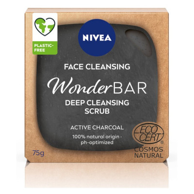 NIVEA VISAGE Твердое средство-скраб для умыв. WonderBAR от чёрн точек и несовер. кожи 75гр/уп12