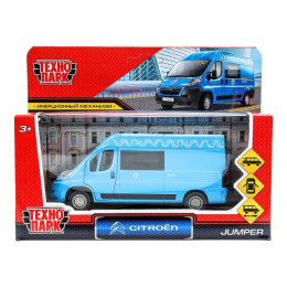 Машина металл CITROEN JUMPER МЕТРОПОЛИТЕН 14 см, двер, баг,инер, синий, кор. Технопарк в кор.2*36шт