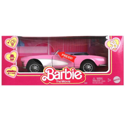 Модель металл кабриолет barbie свет-звук 12см, инерция, двери - в кор.2*72шт