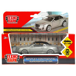 Машина металл bentley continental supersports isr, 11,2 см,дв.,ин.,сер.,кор. Технопарк в кор.2*48шт