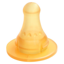 Соска молочн. 0+ мес, медл. поток, латекс Lubby 2шт/уп12 4654