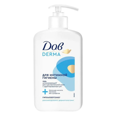 DOVE Derma Гель д/инт. гигиены д/чувствит. кожи 280мл/уп10