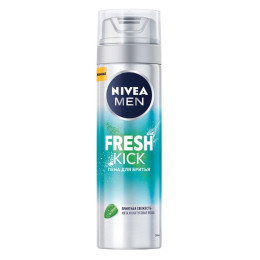 NIVEA FOR MEN Пена для бритья "Fresh Kick" свежесть с мятой 200мл(new)/уп12