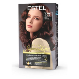 Стойкая крем-гель краска для волос ESTEL COLOR Signature 5/75 Брауни /уп12 Стойкая крем-гель краска для волос ESTEL COLOR Signature 5/75 Брауни /уп12