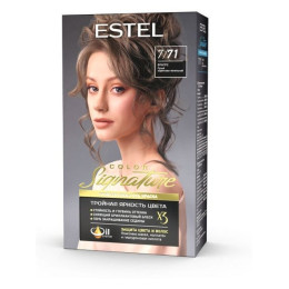 Стойкая крем-гель краска для волос ESTEL COLOR Signature 7/71 Фраппе /уп12