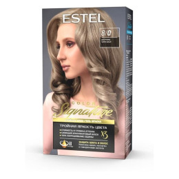 Стойкая крем-гель краска для волос ESTEL COLOR Signature 8/0 Капучино /уп12
