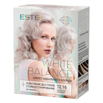 Секрет идеального блонда ESTEL WHITE BALANCE тон 12.16  Роскошный Бриллиант /уп9