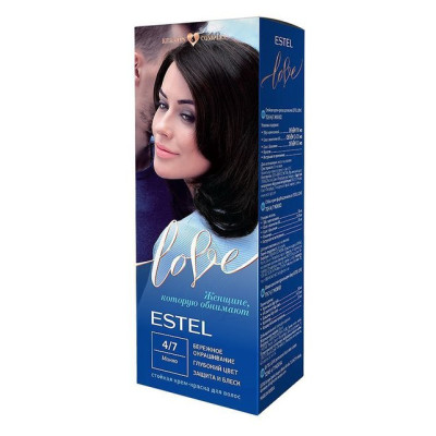 Стойкая крем-краска  для волос ESTEL LOVE тон 4/7  Мокко /уп10
