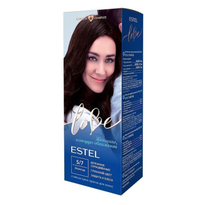 Стойкая крем-краска  для волос ESTEL LOVE тон 5/7  Шоколад /уп10