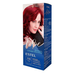Стойкая крем-краска  для волос ESTEL LOVE тон 7/54 Пламя /уп10