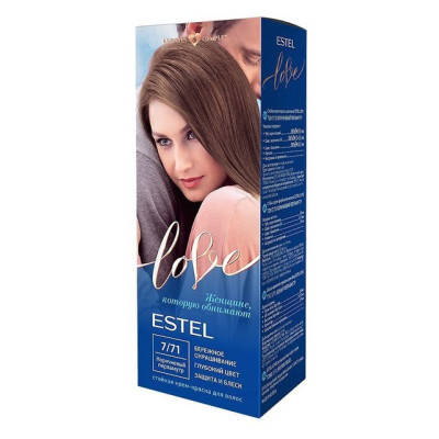 Стойкая крем-краска для волос ESTEL LOVE тон 7/71 Коричневый перламутр /уп10 Стойкая крем-краска для волос ESTEL LOVE тон 7/71 Коричневый перламутр /уп10