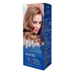 Стойкая крем-краска  для волос ESTEL LOVE тон 8/7 Корица /уп10