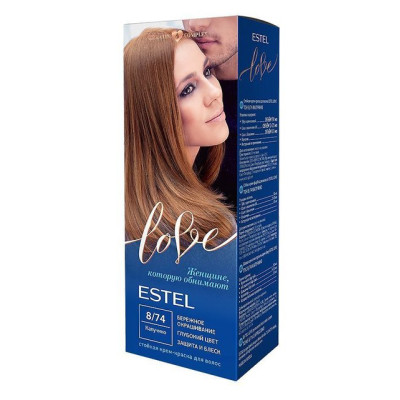 Стойкая крем-краска для волос ESTEL LOVE тон 8/74 Капучино /уп10 Стойкая крем-краска для волос ESTEL LOVE тон 8/74 Капучино /уп10
