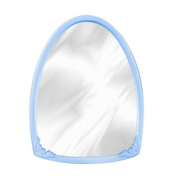 Зеркало в рамке 500х390мм (голубой) (уп.6) М1671