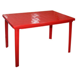 Стол 1200х850х750мм прямоугольный (красный) (уп.1) М2599