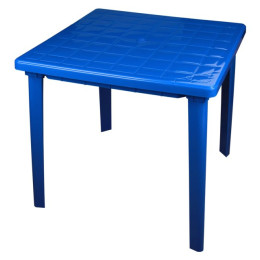 Стол 800х800х740мм квадратный (синий) (уп.1) М2594
