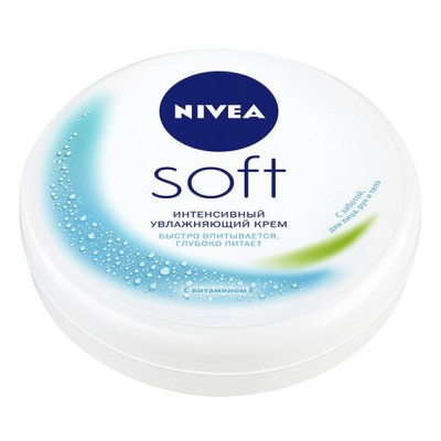 NIVEA SOFT Крем Увлажняющий д/лица,тела и рук (банка) 50мл/уп60