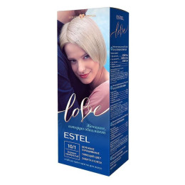 Стойкая крем-краска  для волос ESTEL LOVE тон 10/1 Блондин серебристый /уп10