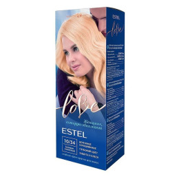 Стойкая крем-краска  для волос ESTEL LOVE тон 10/34 Блондин солнечный /уп10