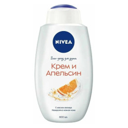 NIVEA BATH CARE  Гель-уход  для душа "Крем и Апельсин" 600мл/уп6 ХД