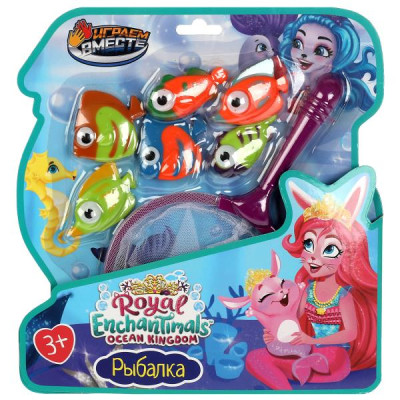 Игра рыбалка ЭНЧАНТИМАЛС крючки, блист.25*25*5см ИГРАЕМ ВМЕСТЕ в кор.2*48шт