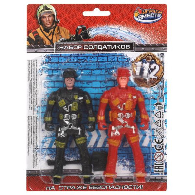 Набор солдатиков пожарные блист.16,5*22*3,5см ИГРАЕМ ВМЕСТЕ в кор.2*180шт Набор солдатиков пожарные блист.16,5*22*3,5см ИГРАЕМ ВМЕСТЕ в кор.2*180шт
