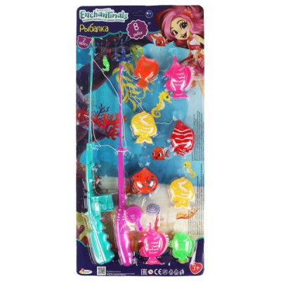 Игра рыбалка ЭНЧАНТИМАЛС магниты, блист.25*54*5см ИГРАЕМ ВМЕСТЕ в кор.2*48шт