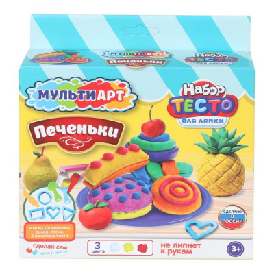 Набор для лепки печеньки, 18 см MultiArt в кор.11шт