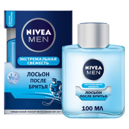 NIVEA FOR MEN Лосьон после бритья Экстремальная Свежесть 100мл/уп24