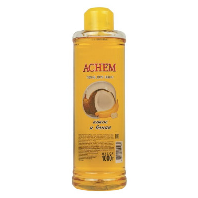 ROMAX ACHEM Пена для ванн КОКОС И БАНАН  1000г/уп12
