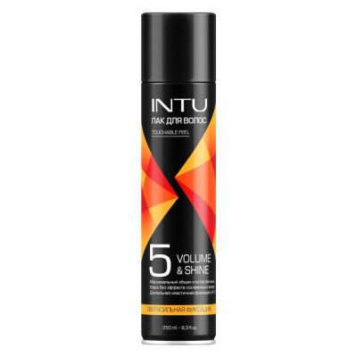 INTU Лак для волос Volume&Shine ССФ 250см3/уп12