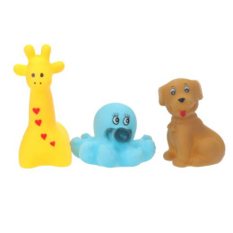 Игрушка для ванны животные 3 шт сетка, хенгтег КАПИТОШКА в кор.4*125наб Игрушка для ванны животные 3 шт сетка, хенгтег КАПИТОШКА в кор.4*125наб