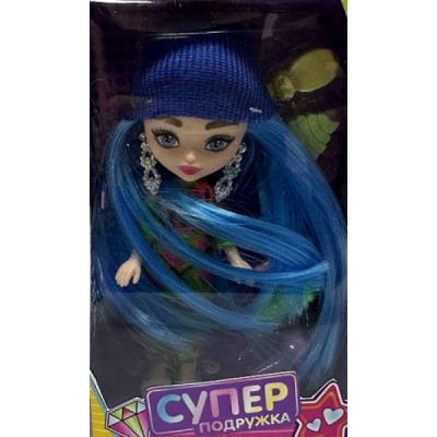 Кукла супер подружка 15 см, аксессуары No name в кор.2*84шт