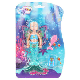 Кукла русалка 16 см, с акс., блист. Тутти в кор.2*240шт