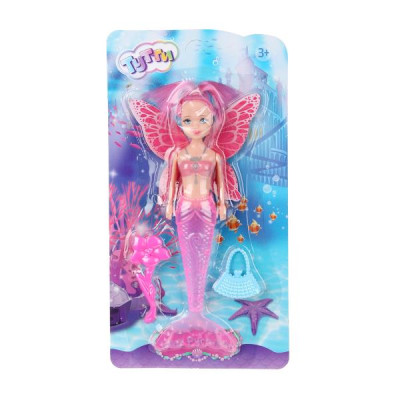 Кукла русалка 20 см, с крыльями, акс., светится хвост, блист. Тутти в кор.2*264шт Кукла русалка 20 см, с крыльями, акс., светится хвост, блист. Тутти в кор.2*264шт